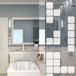 Ambiance Sticker Film pour fenêtre - Design Cube - Film pour fenêtre adhésif pour fenêtres et portes de douche - 115x35cm