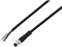 TRU COMPONENTS TC-13752044 Aansluitkabel M8 x 1 Aantal polen (sensoren): 5 Stekker, recht 5 m 1 stuk(s)