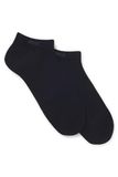 Hugo Boss BOSS Heren enkelsokken (2-pack) - 65% katoen, 33% polyamide, 2% elastaan - Blauw - Maat 39-42