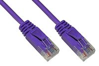 LINK LK6U005VIS netwerkkabel Paars 0,5 m Cat6 U/UTP Rond