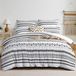 Merkloos Microvezel Bedlinnen Set 220 x 240 cm met Boho Patroon