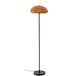 Bloomingville Lampadaire Kinoko, jaune, à 2 lampes, hauteur 157 cm