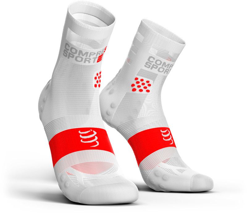 Compressport Pro Racing V3.0 Ultralight Run High Hardloopsokken wit T1 / 35-38 cm 2018 Sportsokken