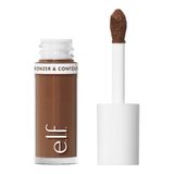 e.l.f. Camo Liquid Bronzer & Contour, hoog gepigmenteerde, natuurlijke glowy finish, langhoudend, ronde applicator, veganistisch en dierproefvrij, 4 Light/Medium
