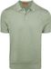 Suitable Knitted Polo Cotton Linen Groen - Maat L - Heren