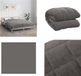 vidaXL Verzwaringsdeken 200x225 cm Grijs Badstof 13 kg