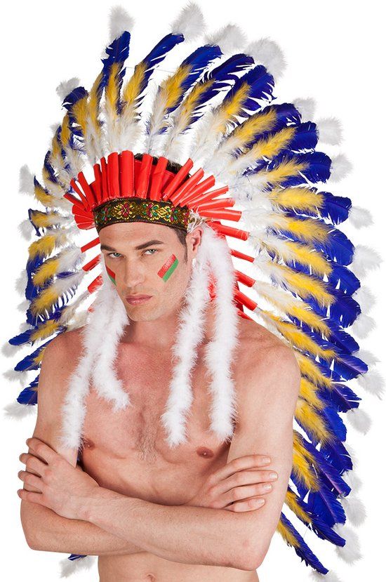 Boland - Tooi Yahto - Blauw - Unisex - Volwassenen - Cowboy - Indiaan