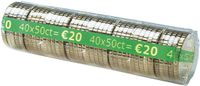 Reskal muntzakjes voor 10 cent munten - 100 stuks met blauwe kleurcode