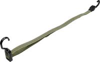 Benson Verstelbaar spanelastiek met haak - 25 tot 115 cm - groen/zwart