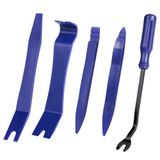 AiQInu Demontage hefboomgereedschap auto, 5 stuks deurbekleding, sierlijstwigset voor demontage van auto-interieurbekleding (blauw)