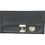 Alassio 42080 - kelnerportemonnee met metalen ketting en karabijnhaak, van nappaleder, ca. 18,5 x 9,5 x 3 cm, zwart