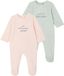 Vertbaudet Set van 2 pyjama's baby meisjes fluweel / velours