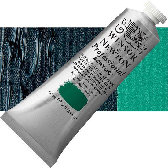 Winsor & Newton Professional Acrylic Paint - Phthalo Green Blue Shade - 60 ml