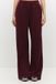 No Matter What Broek met wijde pijpen en elastische tailleband - Burgundy