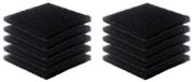 Merkloos Koolstoffilter - Actieve kool 13 x 13 cm - 10 stuks, voor rookabsorber, afzuigkap en kattenbak