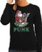Bellatio Decorations Shoppartners Bv Foute Kerst sweater / kersttrui 1,5 meter punk zwart voor dames - Kerstkleding / Christmas outfit XXL