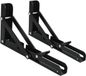 Holland Connections 2 stuks opvouwbare beugel, roestvrijstalen beugel, opvouwbare steunstang, opvouwbare plankbeugel, noir ijzer, geschikt voor thuis, keuken, kantoor, tafel, muur, ruimtebesparend - 8 inch