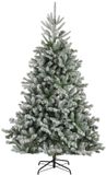 Everlands Alba fir III Kunstkerstboom H240 cm Tweekleurig PVC Inclusief Versiering Met Sneeuw