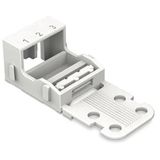 WAGO Montagedrager, voor 3-draads klemmenblokken, 221 Serie - 4 mm², voor schroefmontage, wit, 221-503 (10 stuks)