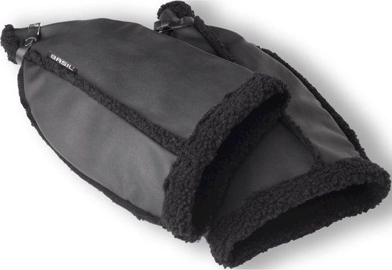 Basil Handwarmers - Set - Zwart - Unisex - One size - Imitatieleer - Herfst/Winter 2015