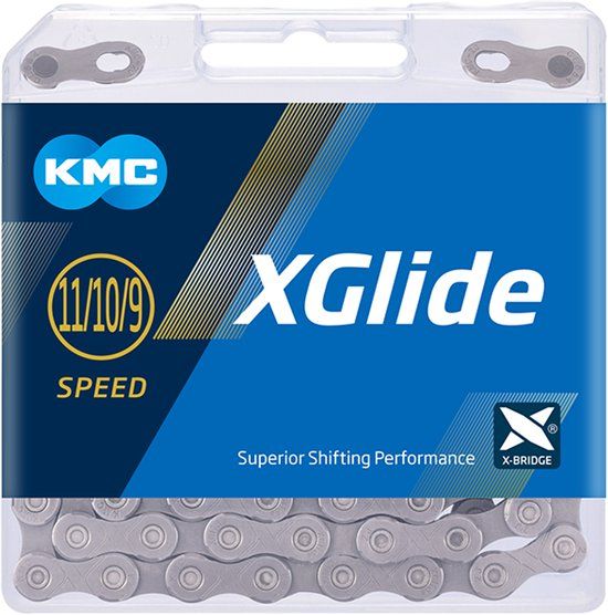 KMC X-Glide EPT Cues Ketting Zilver 118 Links / 11s