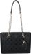 GUESS Tisha sac fourre-tout 3 compartiments Logo noir noir