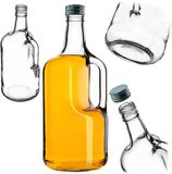 KADAX Boude 1750ml glazen fles met oor met groene dop
