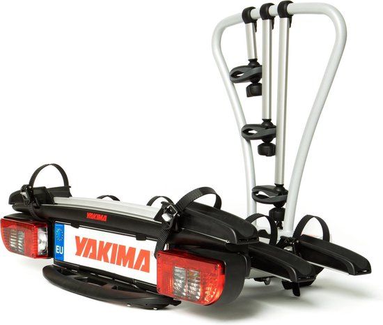 Yakima Justclick 3 Fietsendrager - 3 Fietsen - Zilver/Zwart