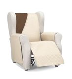 Martina Home Diamond Bankovertrek, gevoerd, omkeerbaar, beige/bruin, 1-zits/ontspanning
