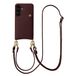 Selencia Hoesje - Samsung Galaxy S24 / S25 - Backcover met koord en pashouder - Bold Burgundy
