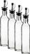 Cosy & Trendy Bouteilles d'huile et de vinaigre - 4x - verre - 300 ml - bec verseur - bouchon refermable