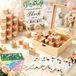 Jeux de baby shower - Dés en bois - 278 pièces - Livre d'or - Marqueurs acryliques
