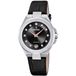 Festina F20701/5 Dames Polshorloge Zwart Leer en Staal