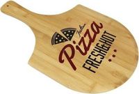 Planche à pizza - bambou - rond - 53,5 x 30,5 cm - planche de service et de découpe