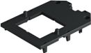 OBO Bettermann Plaque de recouvrement pour UT34, appareil à 1 support 104x76x4 polyamide graphite noir RAL 9011, 7408785