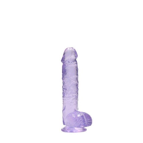 RealRock 6" Realistic Dildo with Balls - Purple