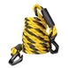 Stanley S1052 sleepkabel, gevlochten, 1,6 cm x 4,1 m, poly-mengweefsel, met robuuste tri-haak (3,3 kg breukvastheid) zwart/geel
