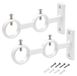 OEM Supports pour tringle à rideau, double, blancs, 2 pièces, diamètre 2,8 cm