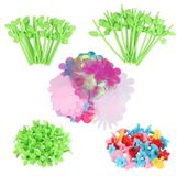 Bloemenknutselset enfant - Recharge - 80 pétales - 24 tiges et 24 cœurs de fleurs