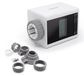 Icecat Robinet thermostatique intelligent, 0,5°C, avec détection de fenêtre, blanc, adaptateur inclus