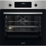 Zanussi ZOPXD6X2 Multifunctionele oven met pyrolytische reiniging, 9 posities met XXL holte, Diplay LED, elektronische klok + bediening, telescopische rails 1 stand, roestvrij staal, A+ 72 liter