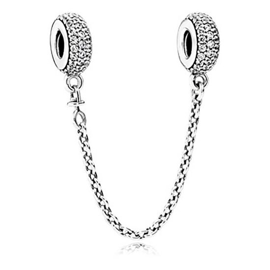 PANDORA Safety Chain with clear cubic zirconia 791736CZ