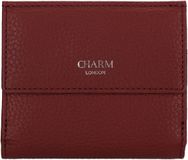 Charm London Washington Portemonnee - 100% Leer - Leren Tas - Bordeaux rood