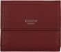 Charm London Washington Portemonnee - 100% Leer - Leren Tas - Bordeaux rood