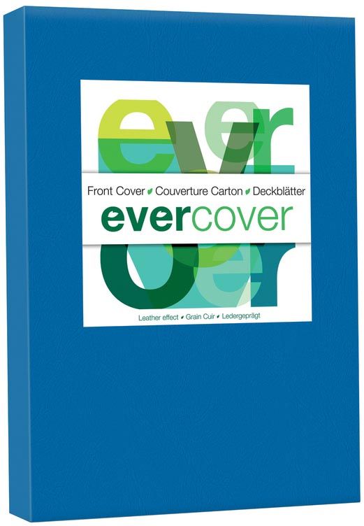 Exacompta omslagen uit lederprint ft A4 270 micron pak van 100 stuks blauw