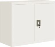 vidaXL Archiefkast 90x40x70 cm staal wit