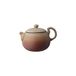 TEASOUL Prosperity theepot, keramiek, 8,50 x 8,50 x 9,00 cm, rood/geel