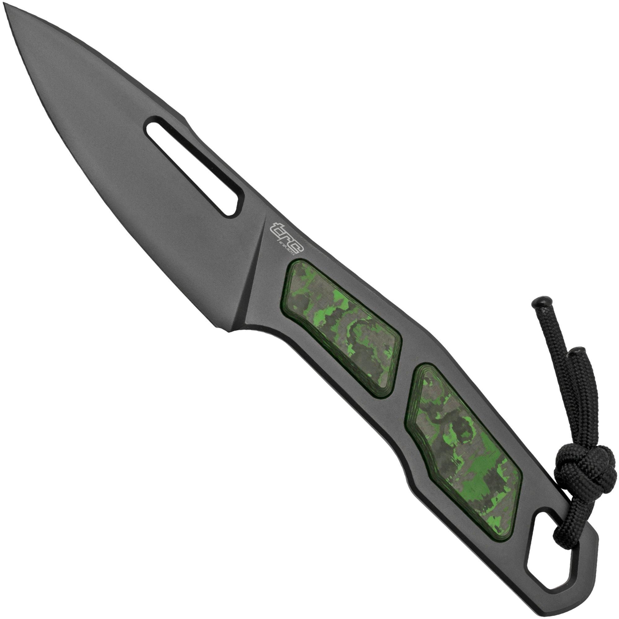 TRC Knives Speed Demon M390 DLC Jungle Wear Carbon Neck Knife