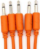Bowl Modular - 5 patchkabels voor eurorack - recht - 30 cm - oranje