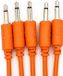 Bowl Modular - 5 patchkabels voor eurorack - recht - 30 cm - oranje